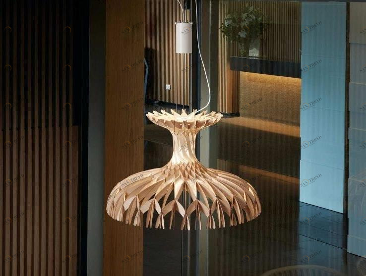 Led подвесной светильник из дерева Dome Santreyd sun-id-1451565