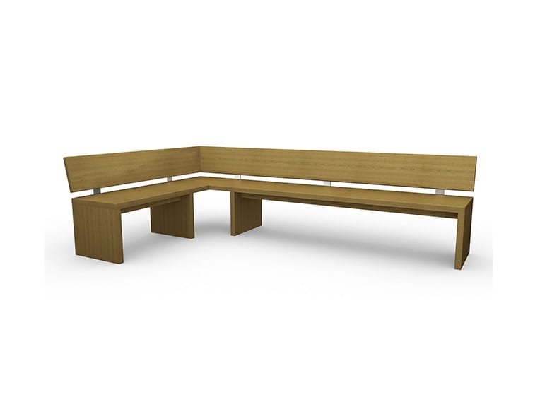 Дубовая угловая скамья со спинкой Deodara ALICE ARCH-00071138 - Вид №1