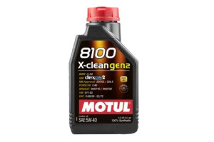 16207044 Масло синтетическое (8100 X-clean; GEN2; 5W40; 1 л) 109761 MOTUL