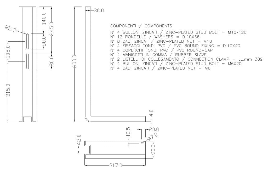 Держатель для унитаза из нержавеющей стали Ponte Giulio повседневная ARCH-00117355 - Вид №2
