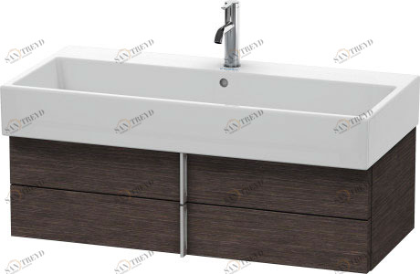 VA628807272 Тумбочка подвесная Vero Air #VA6288 984 x 431 мм Дуб брашированный, натуральный шпон Duravit