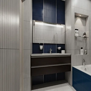 Плитка настенная Wave Tone 60x30 см 1.62 м2 цвет белый матовый