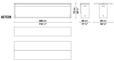 Maxalto Выдвижная прямоугольная деревянная консоль Cuma sun-id-1482603 - Вид №4