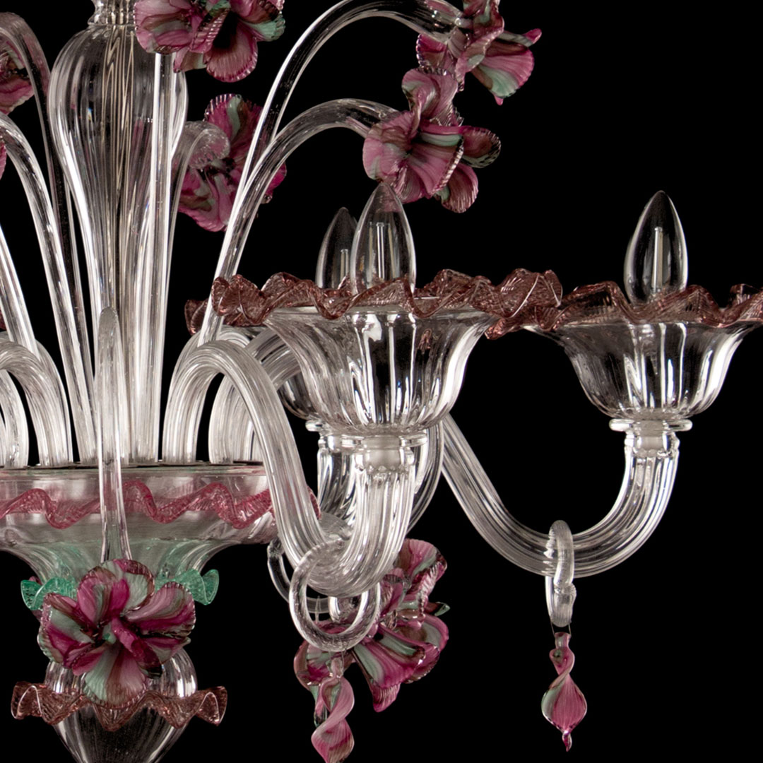 1126 ORIGINALMURANOGLASS Люстра Василёк - Флорал - муранское стекло OMG  см  - Вид №1