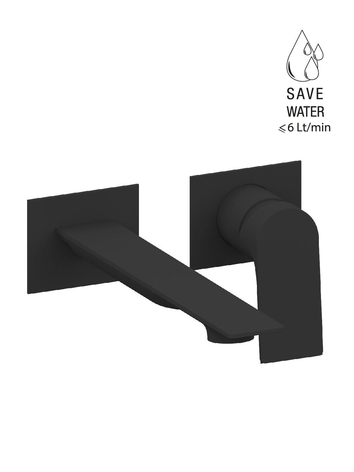 Однорычажный настенный смеситель для раковины с 2 отверстиями Rubinetterie Frattini Narciso ARCH-00016649 - Вид №9