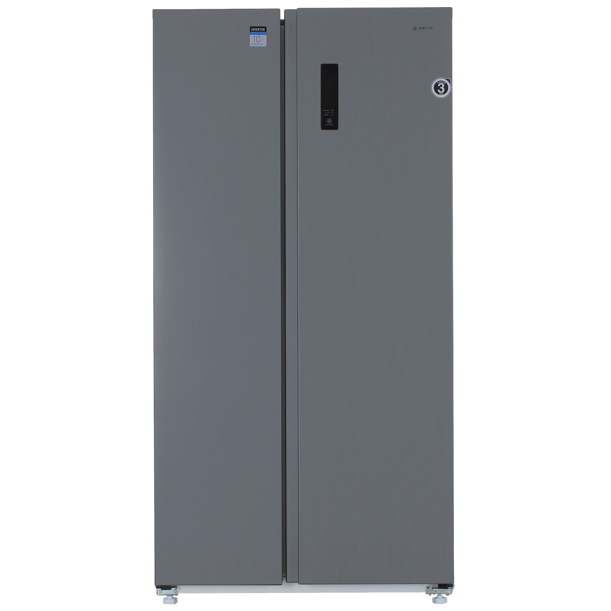 5430113 Холодильник Side by Side   DEXP SBS4-63BMG серебристый STDN-0150023 - Вид №2