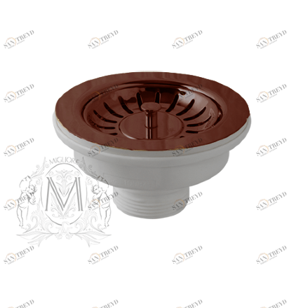 Слив для кухонной мойки MIGLIORE Ricambi ML.RIC-10.107RA D 90 см, медь ML.RIC-10.107.RA