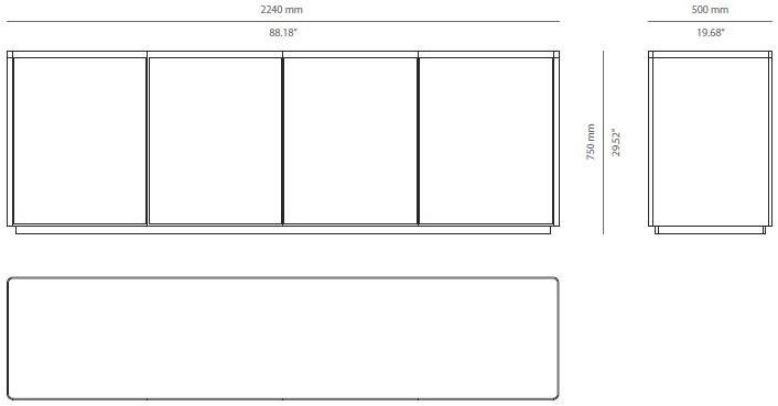 PRADDY Комод деревянный с распашными дверцами Empire Tr032 - Вид №3