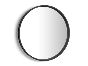 Настенное круглое зеркало с меламиновой рамой