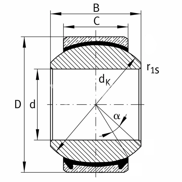 IS1797 Подшипник GE4 C ISKRA  - Вид №1