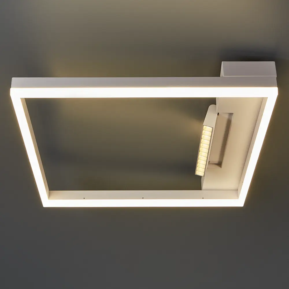 Люстра потолочная светодиодная Frame FR6084CL-L82W цвет белый 89335079 STLM-2098837 Freya 
