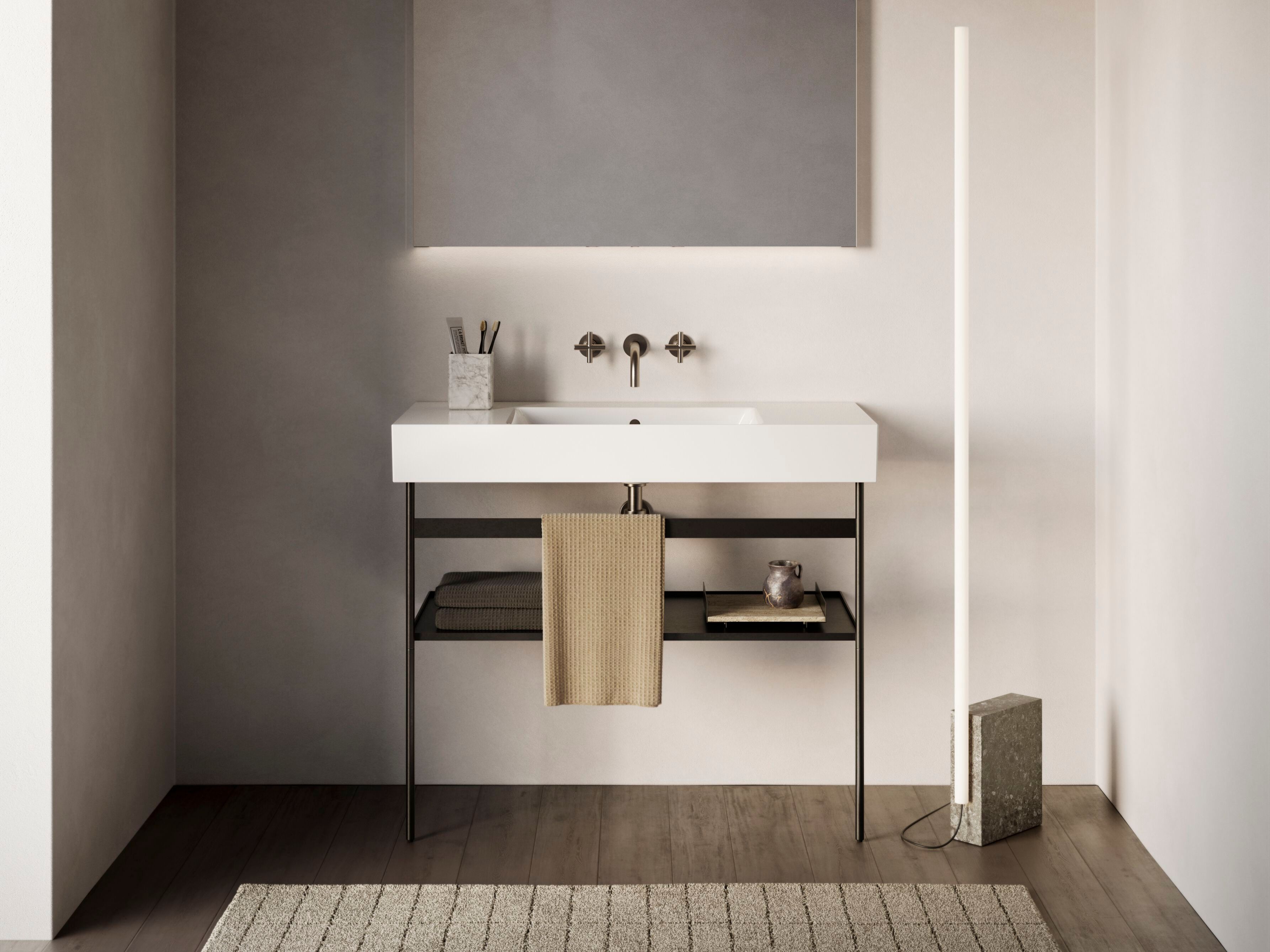 Прямоугольная раковина с переливом и столешницей CERAMICA CATALANO премиум ARCH-00070236 - Вид №1