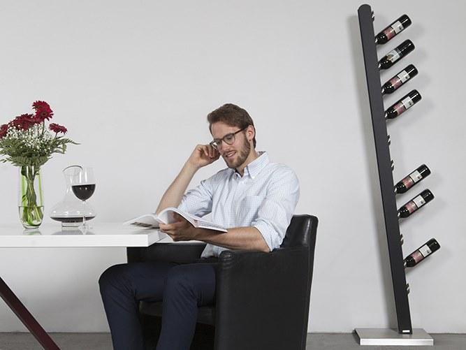 Wissmann raumobjekte Стальной напольный держатель для бутылок  582  - Вид №2