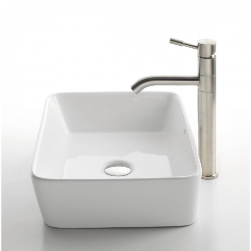 KCV-121 Накладная раковина на столешницу  прямоугольная Krausru  - Вид №4