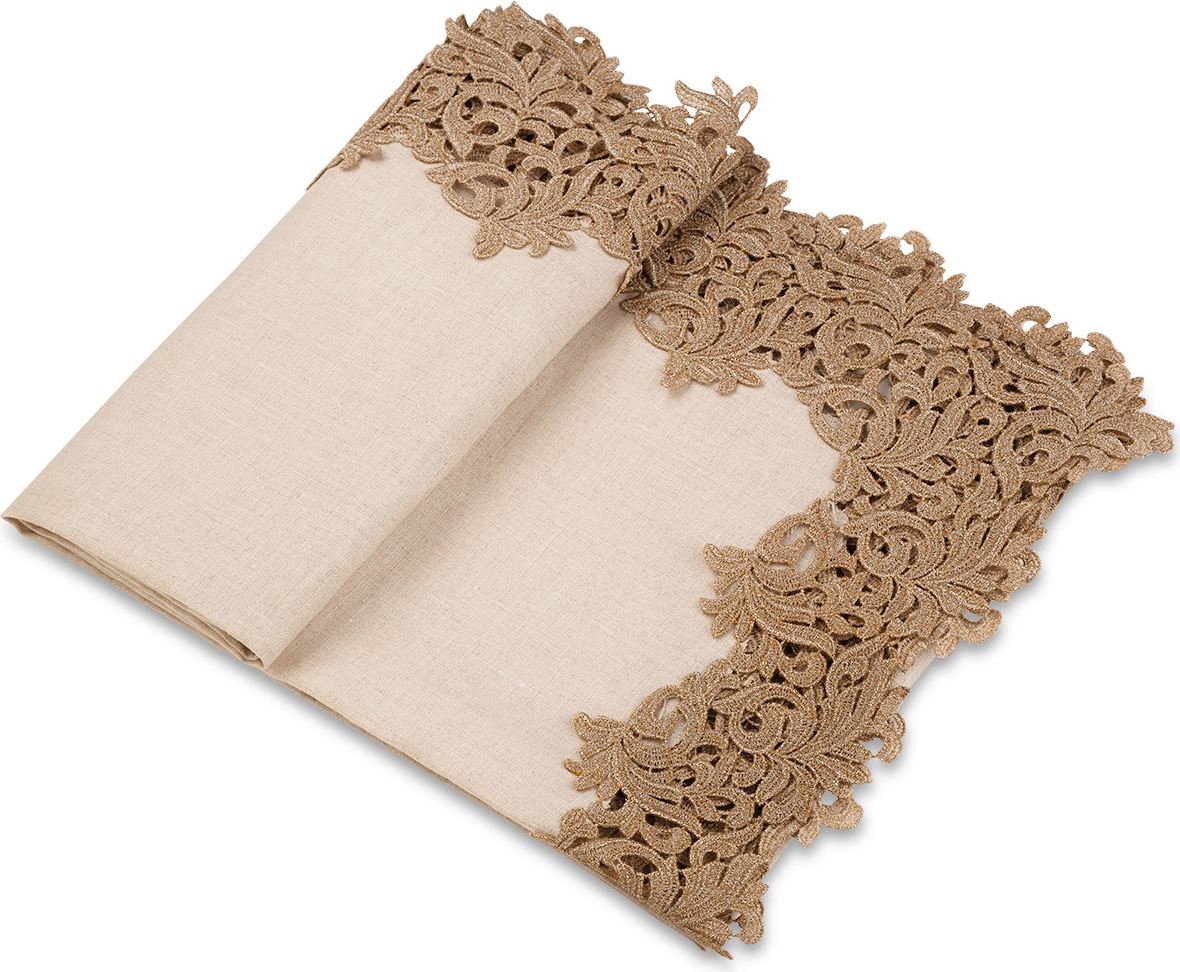 10618338 Weissfee Дорожка Weissfee "Гала" 50х170см (лён) Ткань 