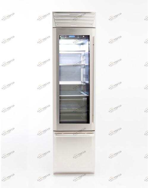 FHIABA Холодильник со стеклянной дверцей с морозильной камерой Standplus Ms5990tgt