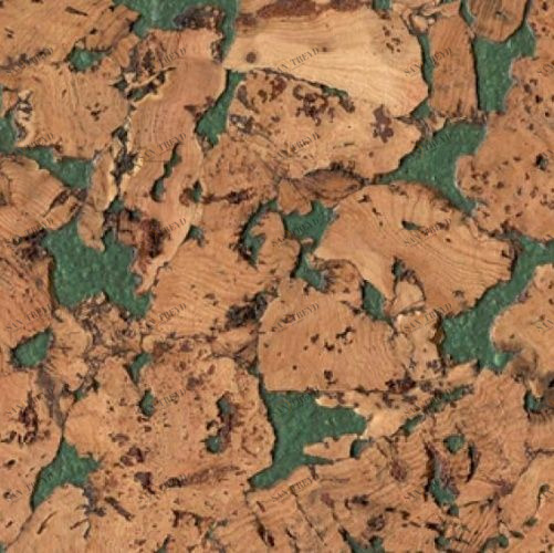 Пробка CorkStyle Wall design Monte Green (Гладкая) 600х300 мм 1000900040