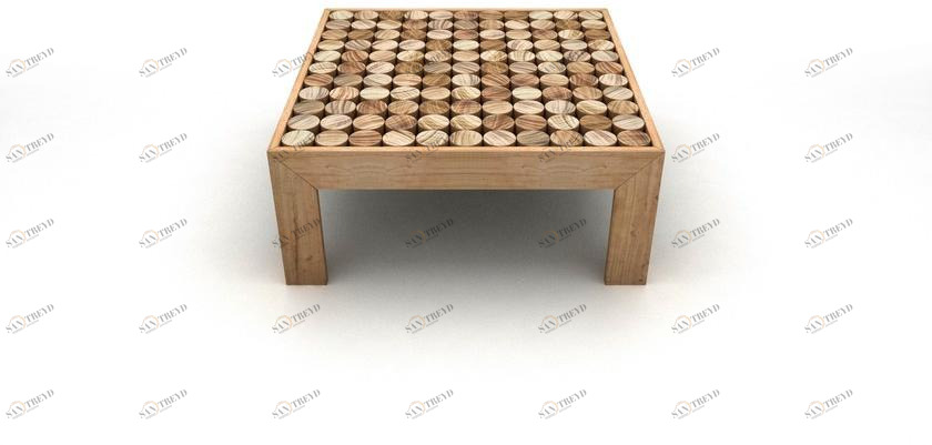 mg12 Низкий квадратный журнальный столик из массива дерева Sofia sun-id-1377619