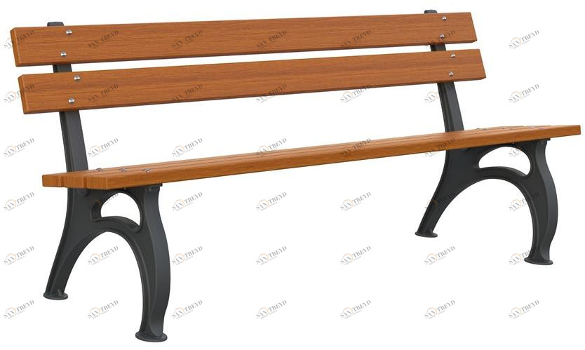 Lazzari Скамья из чугуна со спинкой Otranto sun-id-1458988