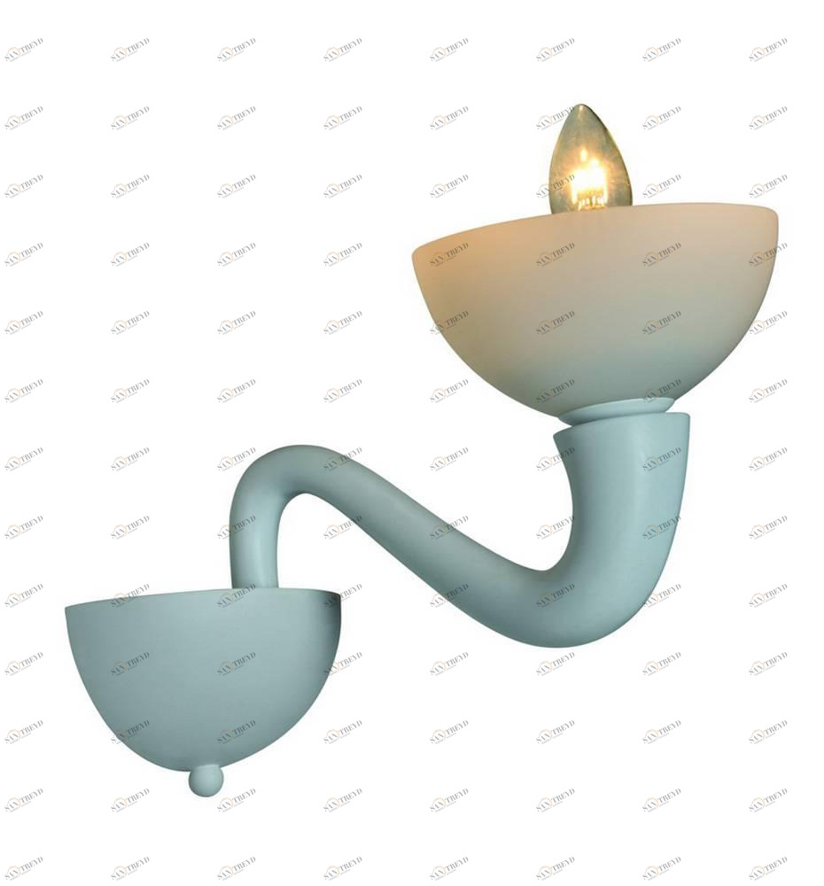 Бра Divinare Bianca 7091/01 AP-1 DIVINARE СВЕЧА 078418 Белый;голубой 