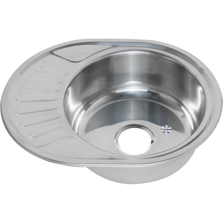 Мойка 5745 U N 0,6/160 врезная овальная с сифоном (120 N *15) MELANA 120 N(*15)