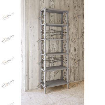 Книжные шкафы 17554-800-002 Spindle Étagère - Weathered Grey Ambella 