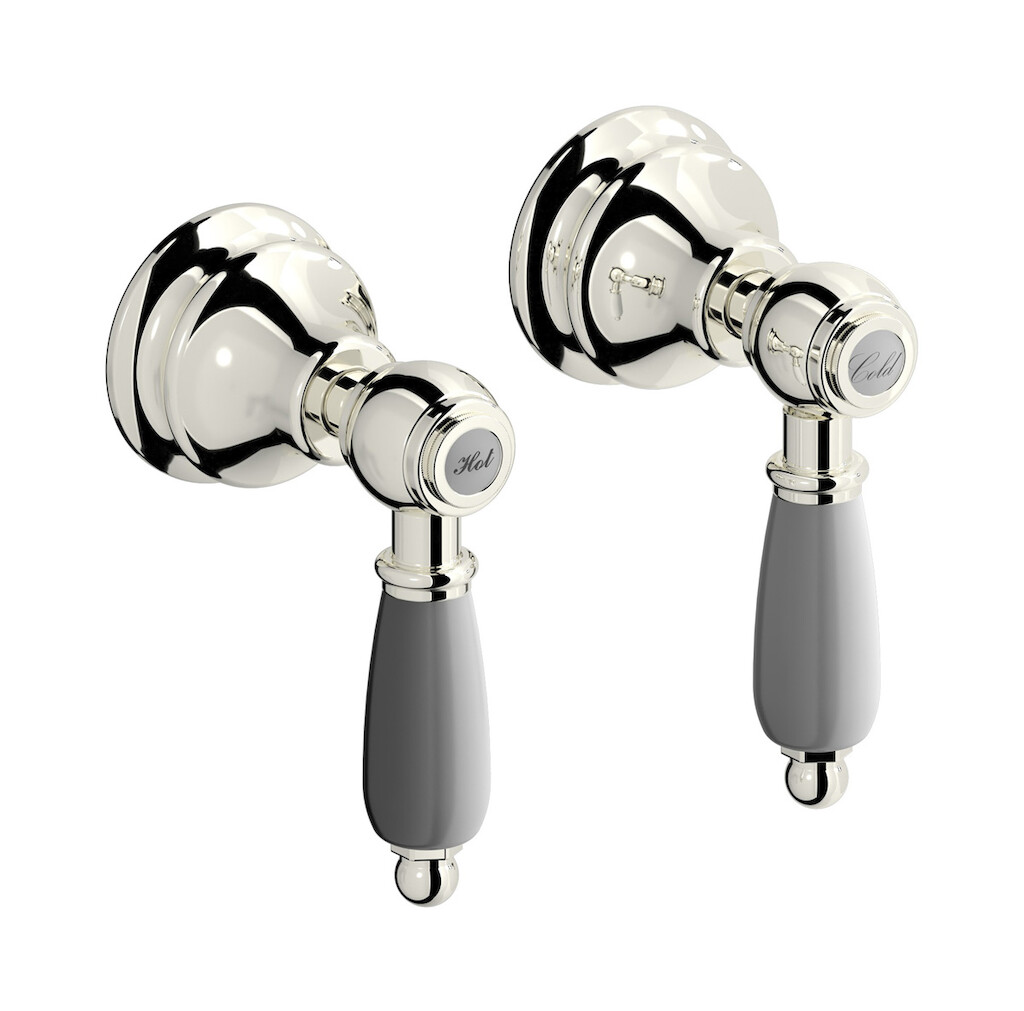 Встроенный смеситель для душа на 2 отверстия на 1 потребителя. WE ARE IB hl400pl_2 Platinum Hermes