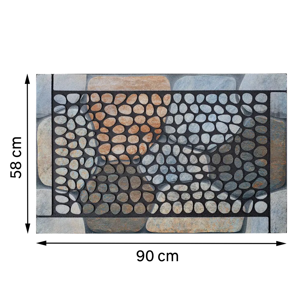 Коврик Inspire Berstodo Welcome F 58x90 см резина STLM-2162633 - Вид №4