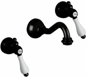 Rubinetteria Giulini Смеситель для умывальника настенный на 3 отверстия Classic revolution - praga F7522ce