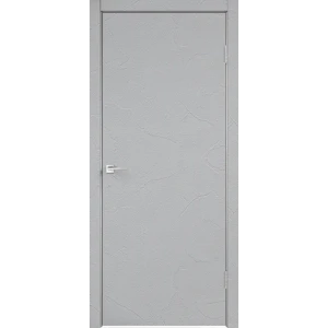 Дверь межкомнатная глухая с замком и петлями в комплекте Эвора 80x200 см ПВХ цвет венеция маус