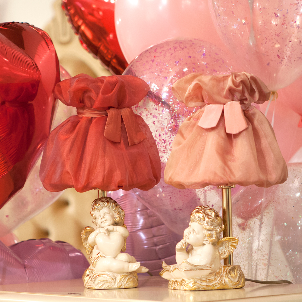 32090,34001 Настольная лампа Сердце Купидона Айвори Мадлен Роза BOGACHO 4627138210925, 4627138150818 - Вид №1