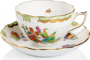 82951 Herend Чашка чайная с блюдцем 250мл "Виктория" Фарфор