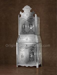 854 ORIGINALMURANOGLASS Венецианский зеркальный буфет Candiano - муранское стекло OMG  см