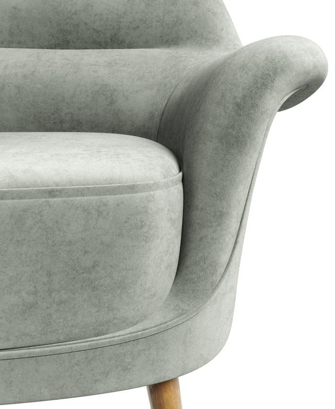 Mytto Мягкое бархатное кресло с подлокотниками Iconic sun-id-1349995 - Вид №5