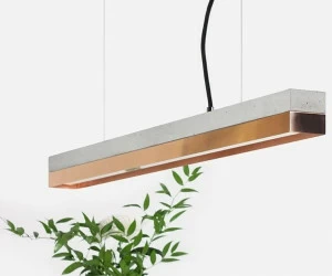 GANTlights Подвесной светильник из цемента и меди C