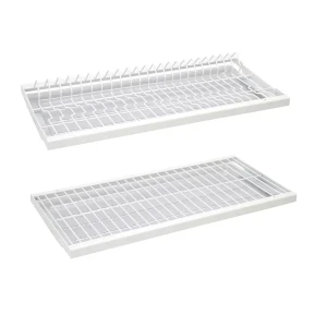 Сушилка для посуды в шкаф Lemax Twist 76.4x6.3x27 см 2 яруса металл цвет белый