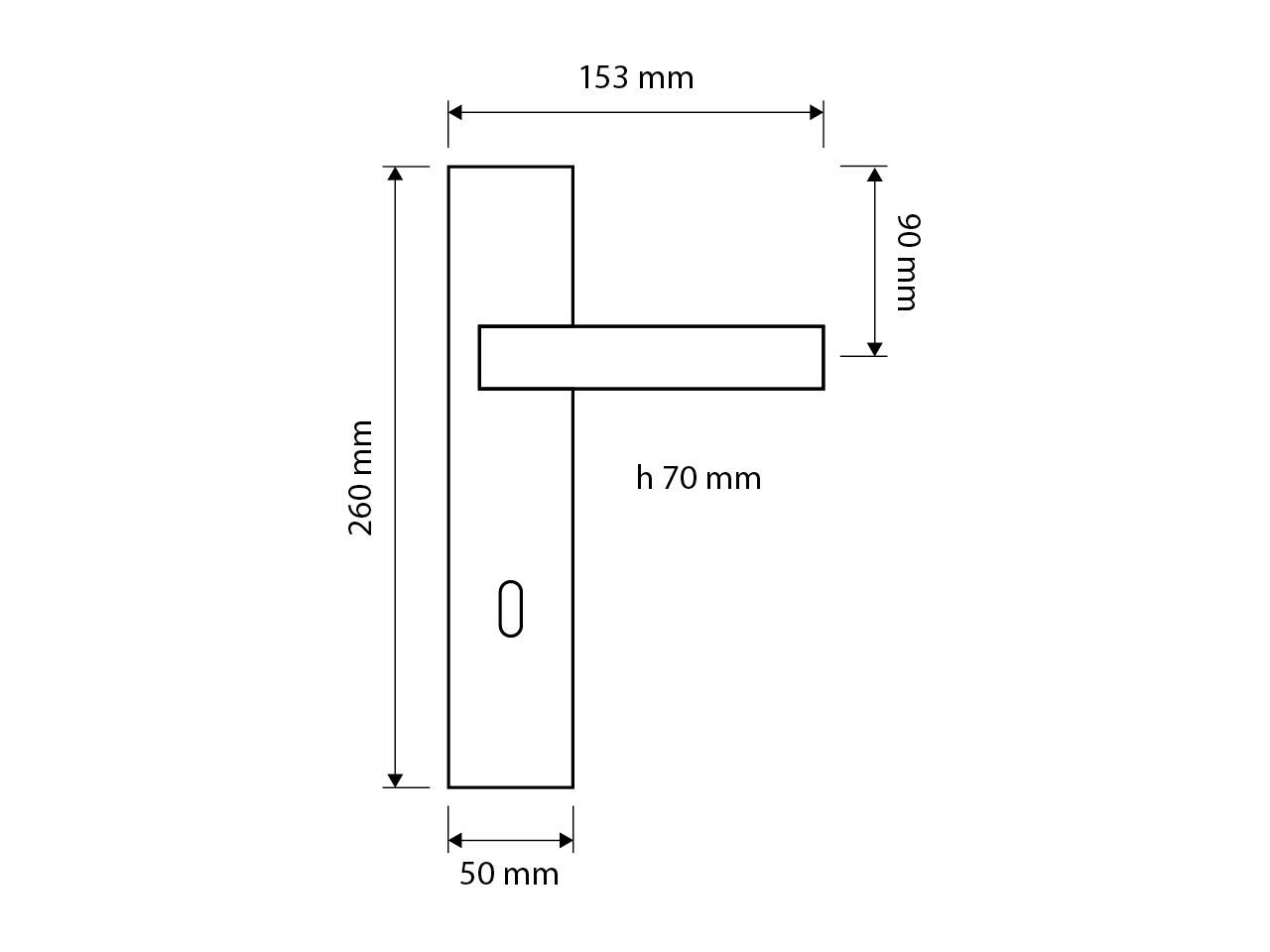 Ручка Zamak на пластине LINEA CALI' Turbo ARCH-00118157 - Вид №4