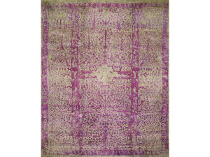 Прямоугольный ковер из шерсти и шелка