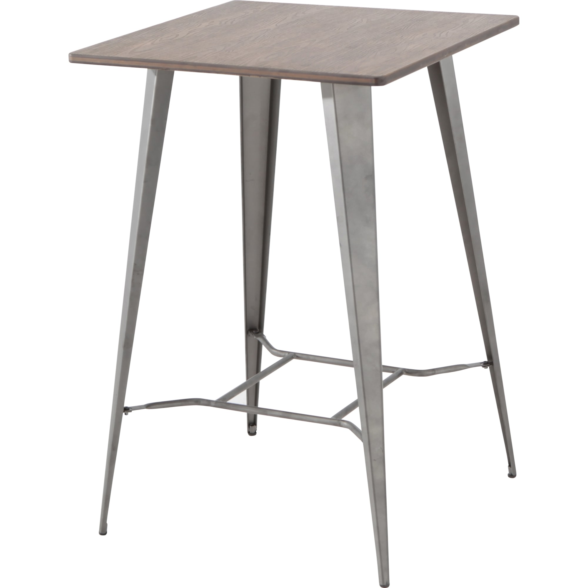 19158272 Стол садовый квадратный Soho 70x70x102 см металл/бамбук чёрный Santreyd 