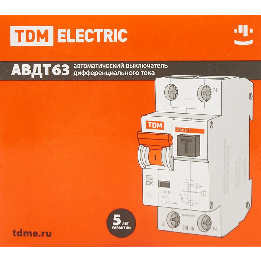 Дифференциальный автомат TDM Electric АВДТ63 для защиты сети и безопасности 84399455 STLM-1119257 - Вид №5