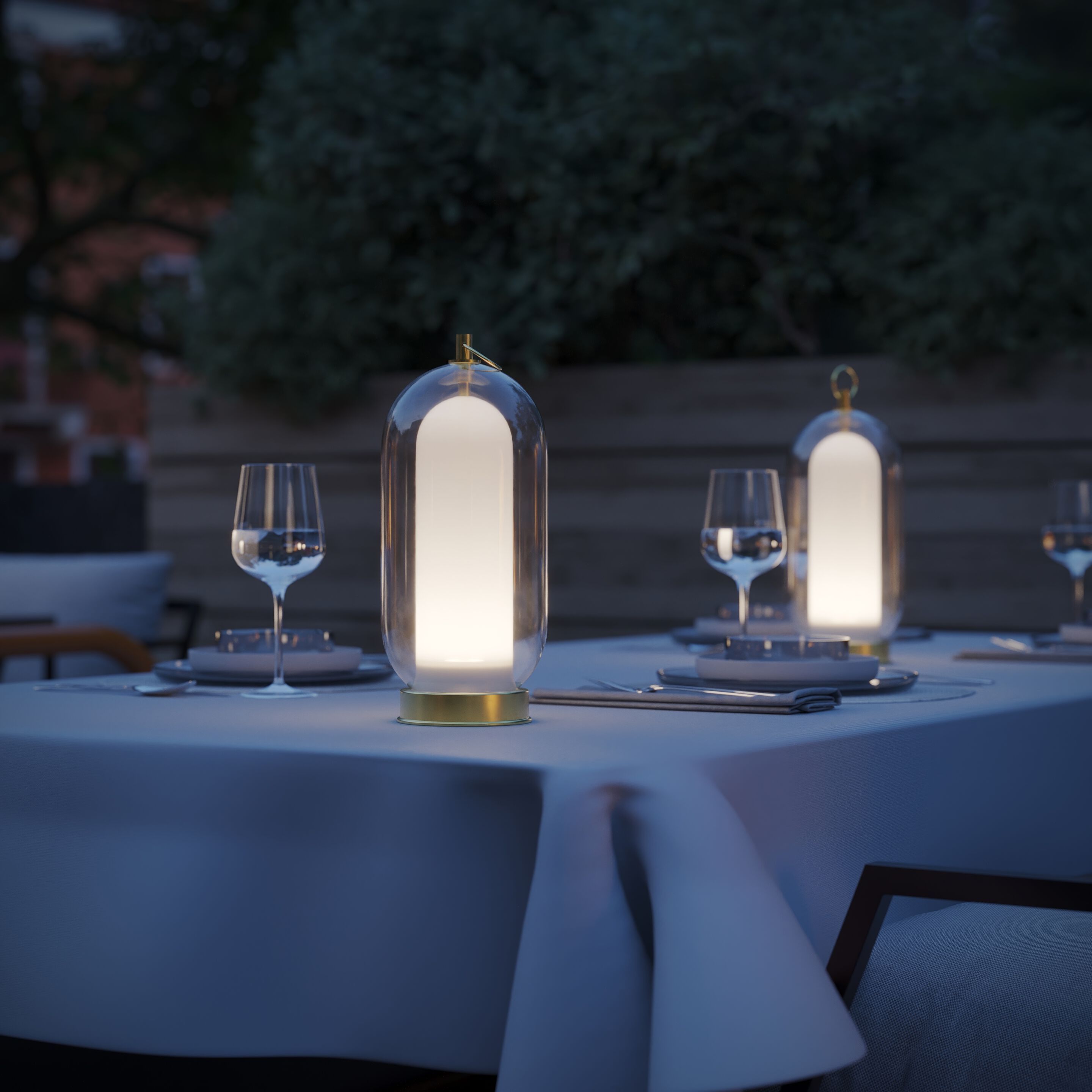 Наружная настольная лампа из боросиликатного стекла Cangini & Tucci Aeron Free ARCH-00048117 - Вид №3