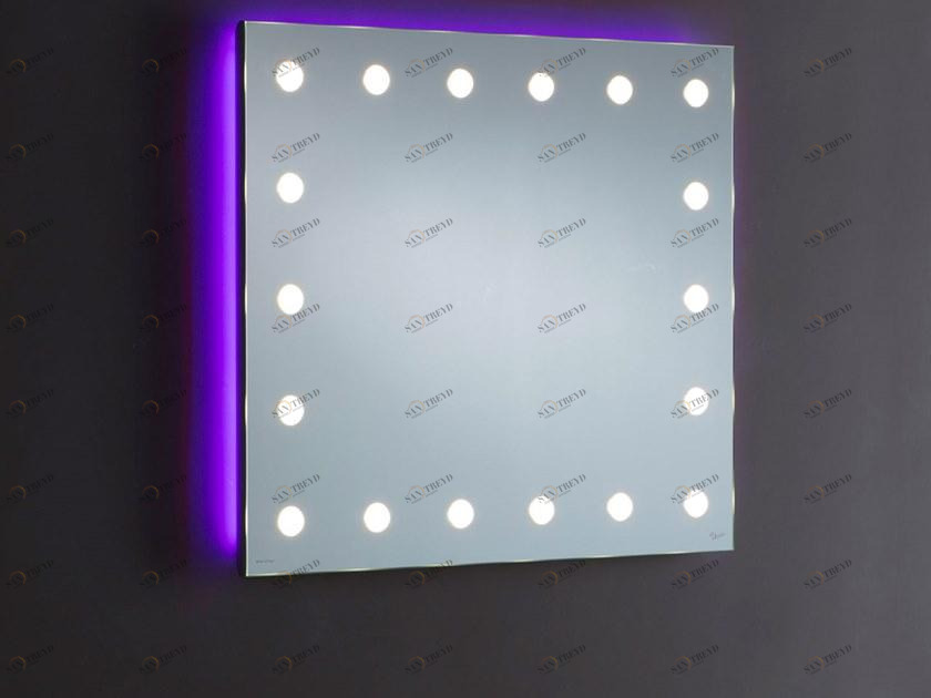 UNICA by Cantoni Прямоугольное настенное зеркало из анодированного алюминия со встроенной подсветкой Mh sun-id-1345626