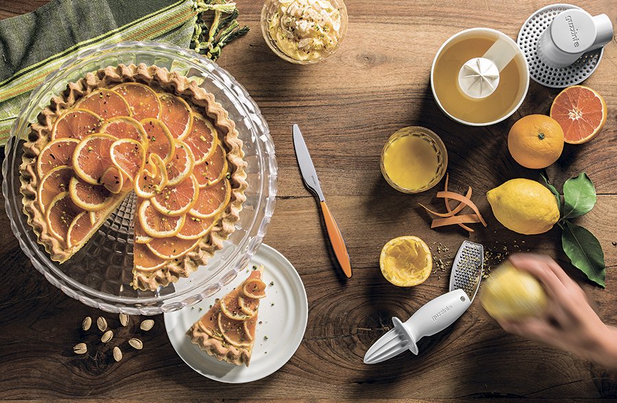 Тортовница круглая 36 см коралловая Tiffany GUZZINI  00-3869855 Красный  - Вид №2