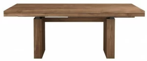 Ethnicraft Раздвижной прямоугольный стол из тика Teak double 12066