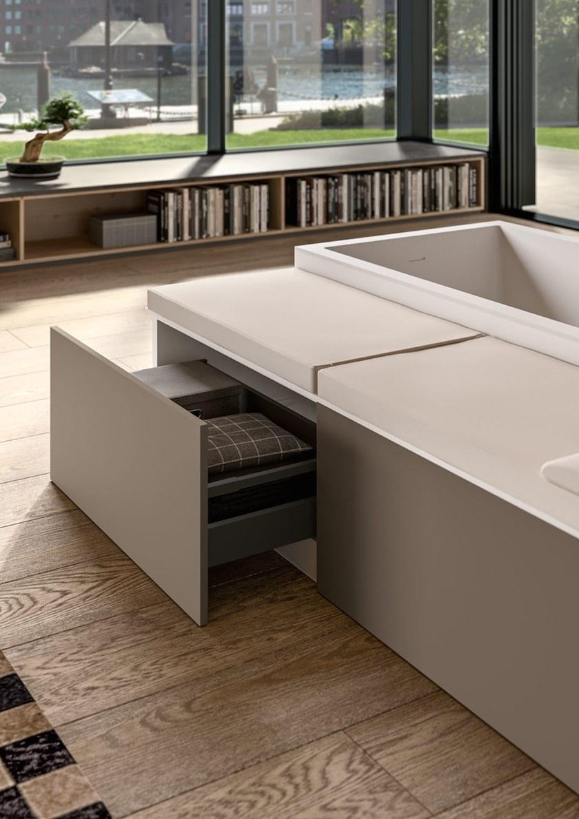 Albatros Отдельностоящая ванна с прямоугольным сиденьем Modula 01mpbdc0 - Вид №3