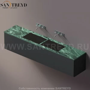 AELLM0CC22224VD Подвесная раковина настенная прямоугольная Agape Ell