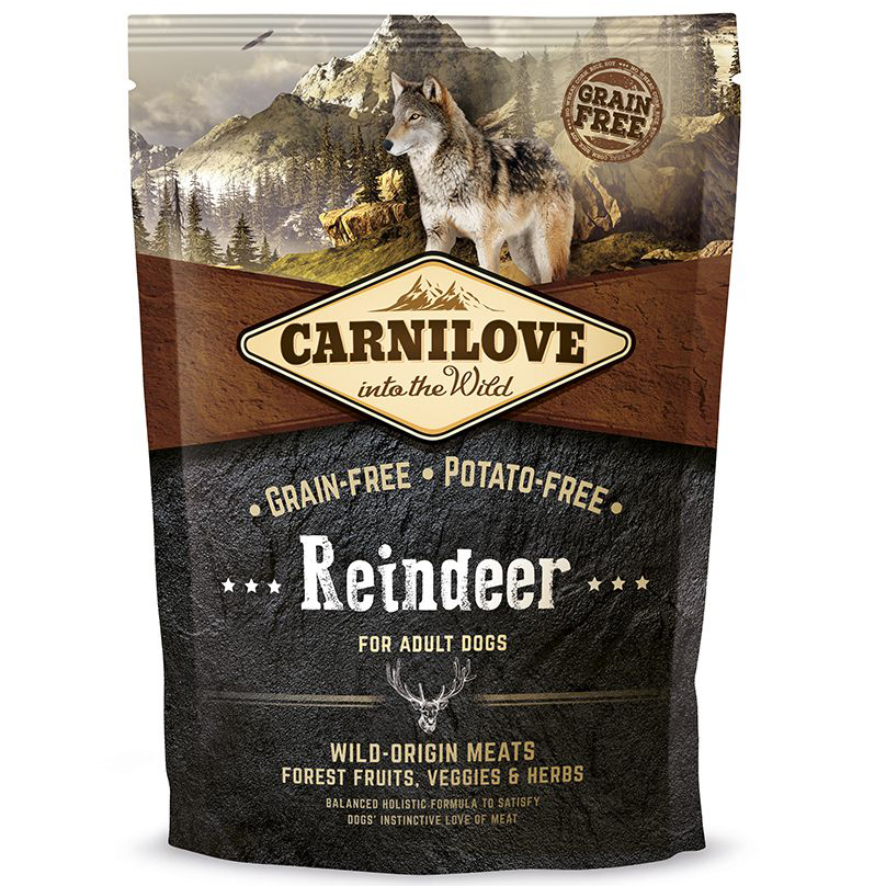 ПР0039859 Корм для собак Carnilove беззерновой, северный олень сух. 1,5кг Brit 