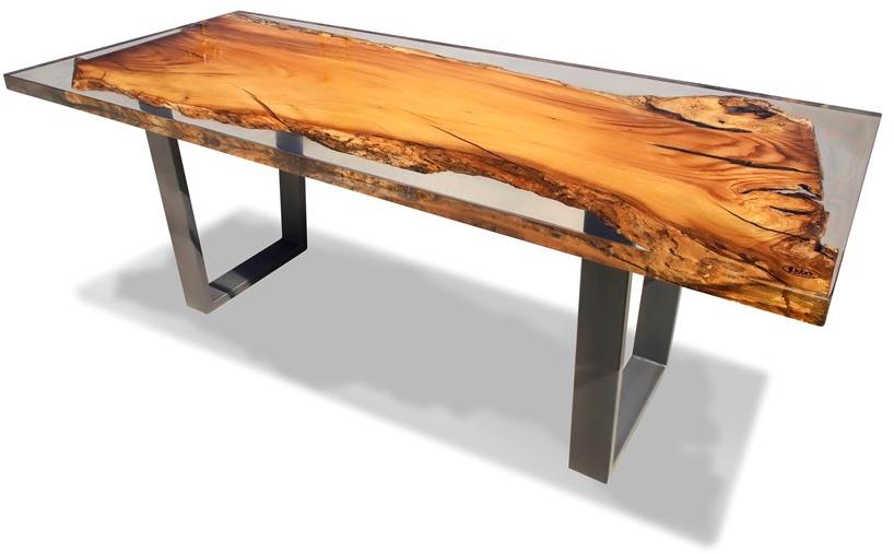ANTICO TRENTINO Обеденный стол из смолы Lebrìc design - legno e resina sun-id-1383007 - Вид №1