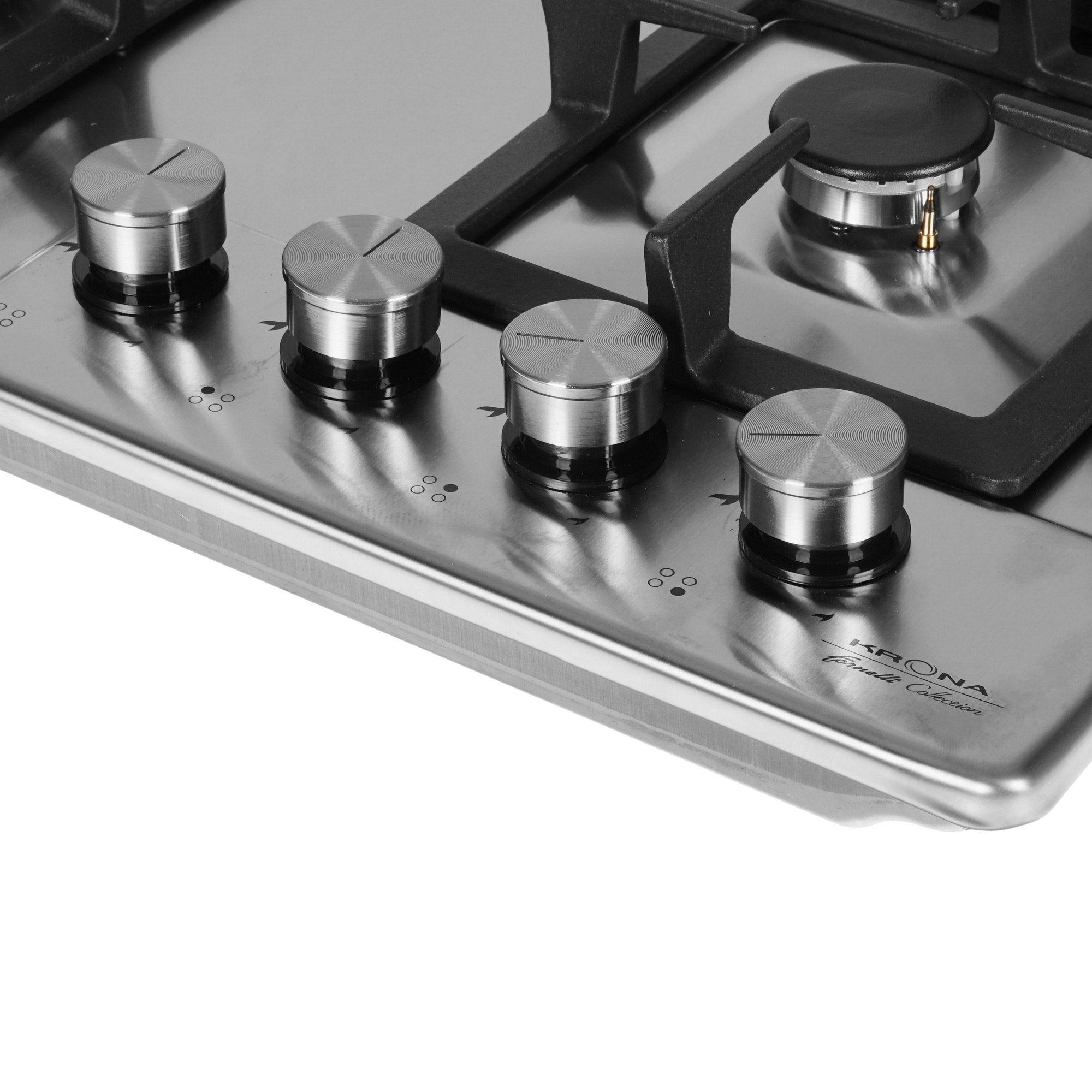 8160808 Газовая варочная поверхность KRONA CALORE 60 IX KRONA1 STDN-0100148 - Вид №2
