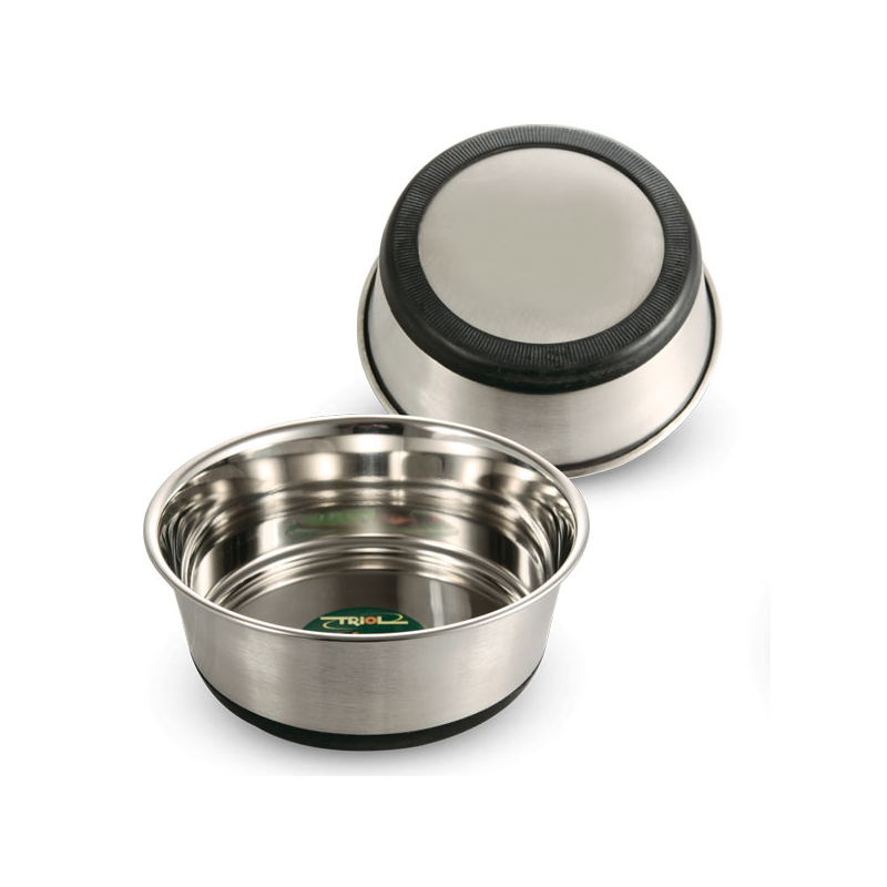 ПР0056886 Миска для собак 1639 металлическая на резинке утяжеленная 350мл TRIOL 